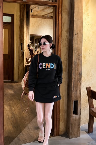 Bộ Nỉ Áo+Chân Váy | CENDI 01