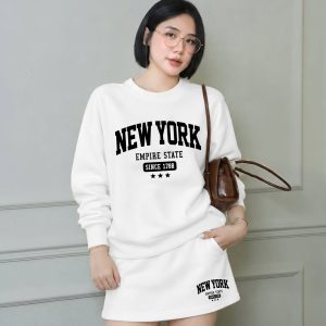 Bộ Nỉ Áo+Chân Váy | NewYork 01