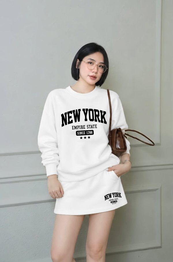Bộ Nỉ Áo+Chân Váy | NewYork 01